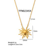 Wholesale Butterfly Love Pendant High Sense Clavicle Chain For Autumn And Winter Sweaters Stainless Steel Jewelry With Electroplating Pvd Furnace Real Gold And Animal Pattern