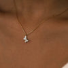 Wholesale Butterfly Pendant Necklace With Insect Pattern Copper And Titanium Steel Electroplated Ochain