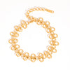 Wholesale Butterfly Round Waist Chain Necklace Bracelet Suit In Titanium Steel With Pvd Furnace Vacuum Real Gold Plating And Geometric Internet Celebrity Style