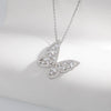 Wholesale Butterfly Sterling Silver 925 Elegant Geometric Electroplated Necklace Clavicle Chain For Female