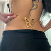 Wholesale Butterfly Wing Heart Bead Zinc Alloy Body Chain For Women