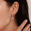 Wholesale C Shaped Sun Radiant 316L Stainless Steel Pvd Electroplated Gold Earrings For Women With Geometric Style