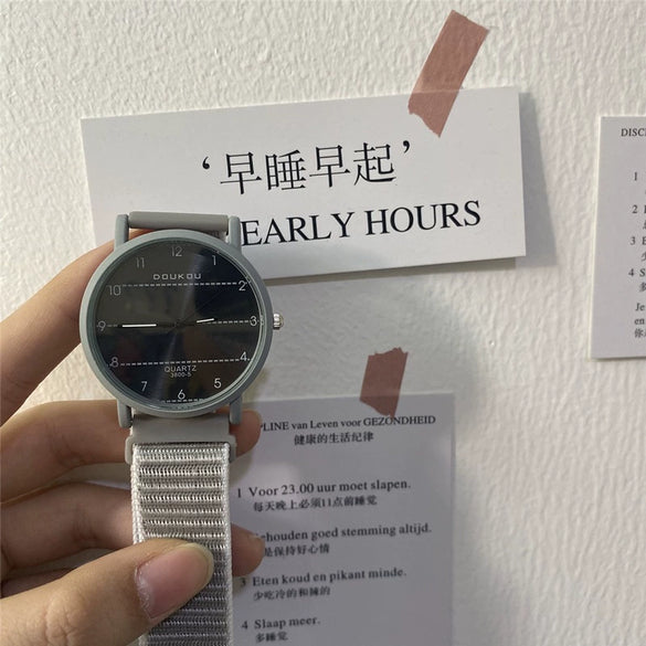 Wholesale Canvas Girly Heart Titanium Alloy Quartz Watch