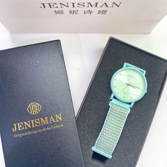 Wholesale Canvas Girly Heart Titanium Alloy Quartz Watch
