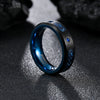 Wholesale Carbon Fiber Metal Jewelry Half Ring With Oil Drop Inlaid Zircon Dragon And Constellation Pattern Retro Style Unisex And Men's Ring