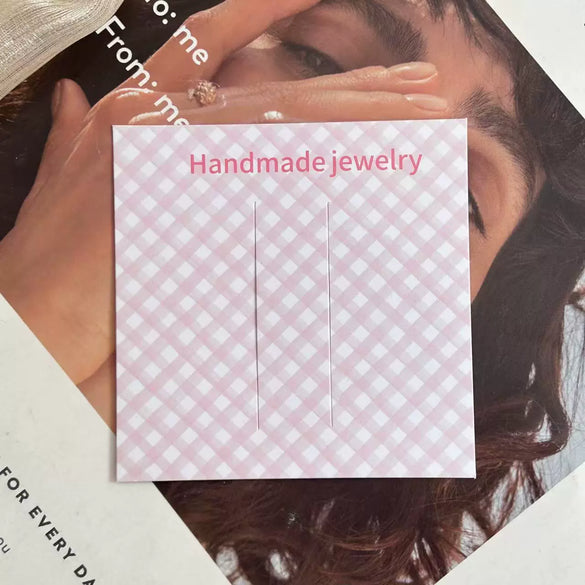 Wholesale Cardboard Ins Earrings Packaging With Spot And Vignetting Printing Logo And Maintenance Instructions For Girl Hairpins And Necklaces