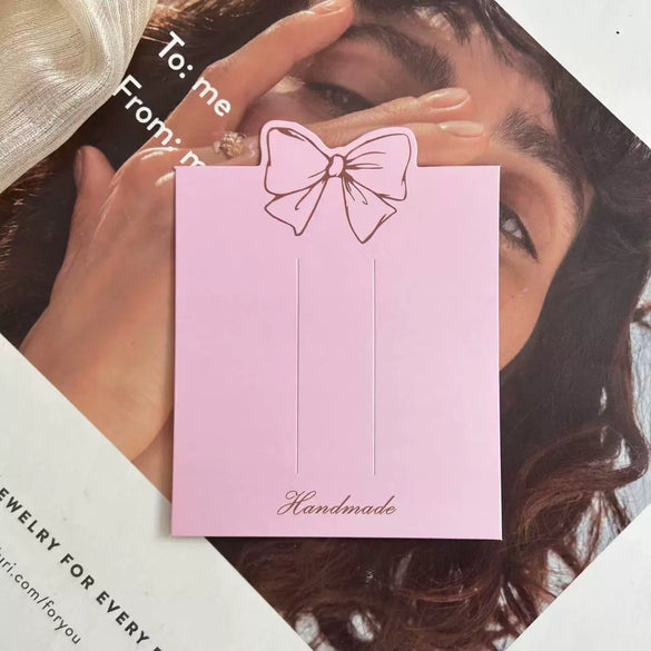 Wholesale Cardboard Ins Earrings Packaging With Spot And Vignetting Printing Logo And Maintenance Instructions For Girl Hairpins And Necklaces