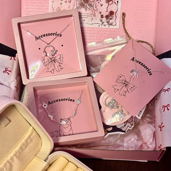 Wholesale Cardboard Ins Earrings Packaging With Spot And Vignetting Printing Logo And Maintenance Instructions For Girl Hairpins And Necklaces