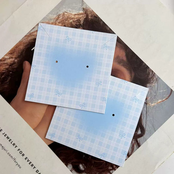 Wholesale Cardboard Ins Earrings Packaging With Spot And Vignetting Printing Logo And Maintenance Instructions For Girl Hairpins And Necklaces