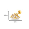 Wholesale Cartilage Puncture Ear Bone Nail Copper Flower Style