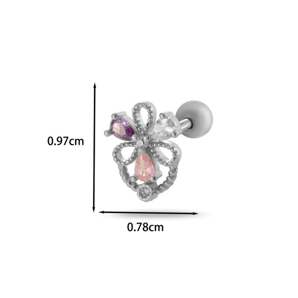 Wholesale Cartilage Puncture Ear Bone Nail Copper Flower Style