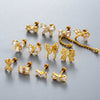Wholesale Cartilage Puncture Ear Bone Nail Fashion Allmatch Copper Zirconium Bow Stainless Steel Rod For Women