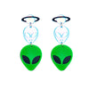 Wholesale Cartoon Alien Acrylic Earrings With Laser And Printing Process And Colorful Planet Design