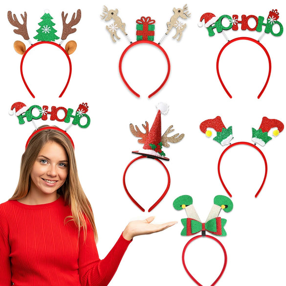 Wholesale Cartoon Christmas Elk Stereoscopic Christmas Hat Headband For Children Holiday Party Decorations