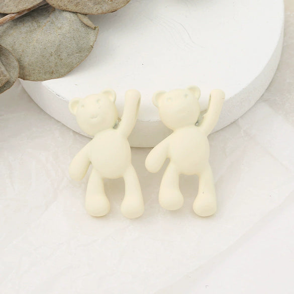 Wholesale Cartoon Raise Hand Bear Pendant Necklace Bracelet Alloy Accessories With Plating And Painting