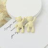 Wholesale Cartoon Raise Hand Bear Pendant Necklace Bracelet Alloy Accessories With Plating And Painting