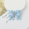 Wholesale Cartoon Raise Hand Bear Pendant Necklace Bracelet Alloy Accessories With Plating And Painting