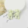 Wholesale Cartoon Raise Hand Bear Pendant Necklace Bracelet Alloy Accessories With Plating And Painting