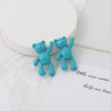 Wholesale Cartoon Raise Hand Bear Pendant Necklace Bracelet Alloy Accessories With Plating And Painting