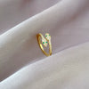 Wholesale Cartoon Snake Ring With The Crown Pattern Brass Electroplated Jewelry For Women