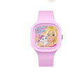 Wholesale Cartoon Square Silicone Plastic Stainless Steel Girl Doll Watch