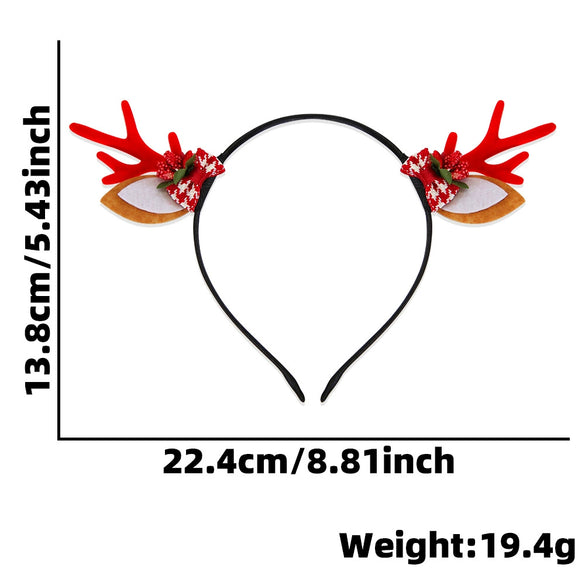 Wholesale Cartoon Style Cloth And Plastic Deer Horn Headband For Women