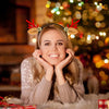 Wholesale Cartoon Style Cloth And Plastic Deer Horn Headband For Women