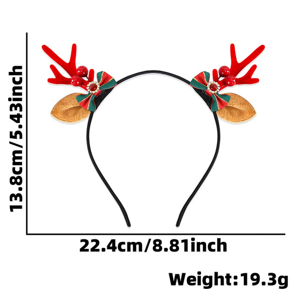 Wholesale Cartoon Style Cloth And Plastic Deer Horn Headband For Women