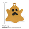 Wholesale Cartoon 316L Stainless Steel Jewelry Set With Dripping Oil Treatment Pendant Necklace And Earrings