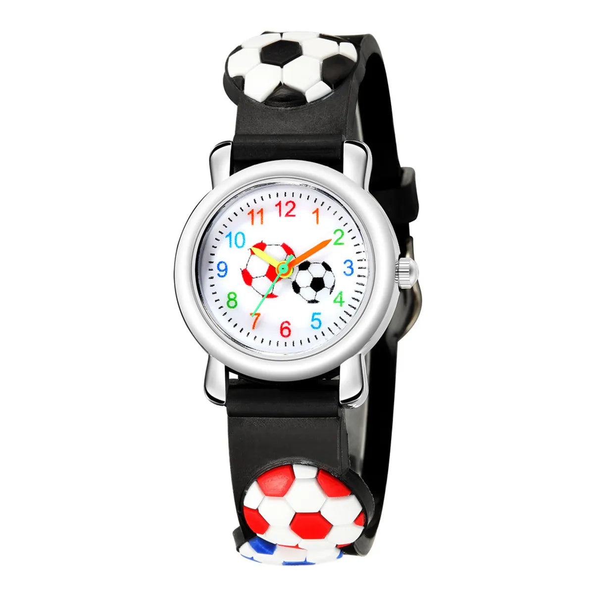 Wholesale Cartoon Watch 3d Embossed Football Pattern Children'S Watch Hello Jewelry