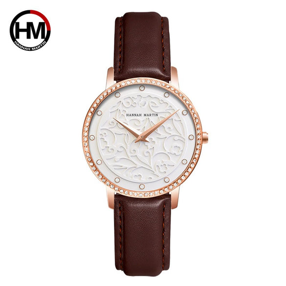 Wholesale Carved Retro Women's Quartz Diamond Watch With Alloy Case Stainless Steel Strap And Buckle Mineral Reinforced Glass Mirror Round Dial