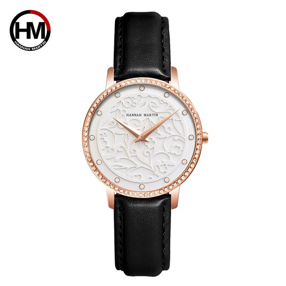 Wholesale Carved Retro Women's Quartz Diamond Watch With Alloy Case Stainless Steel Strap And Buckle Mineral Reinforced Glass Mirror Round Dial