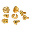 Wholesale Casting Ring Simple Design Sense Stainless Steel 18K Furnace Vacuum Plated Geometric Style