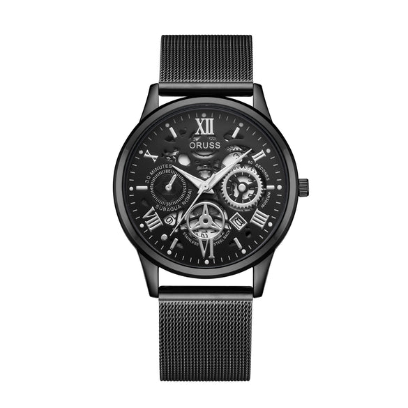 Wholesale Casual Business Style Alloy Case And Strap Round Dial Quartz Men's Watch
