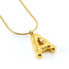 Casual Classic Style Letter Stainless Steel Polishing Plating 18k Gold Plated Pendant Necklace