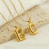 Casual Classic Style Letter Stainless Steel Polishing Plating 18k Gold Plated Pendant Necklace