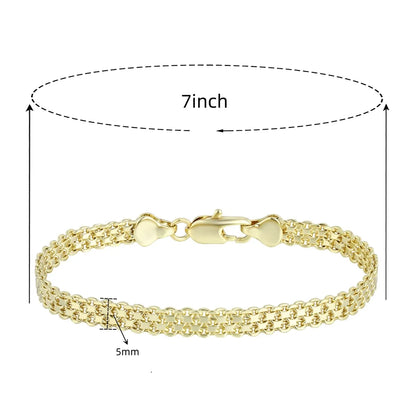 Wholesale Casual Classic Style Round Brass Inlay 18K Gold Plated Zircon Bracelets