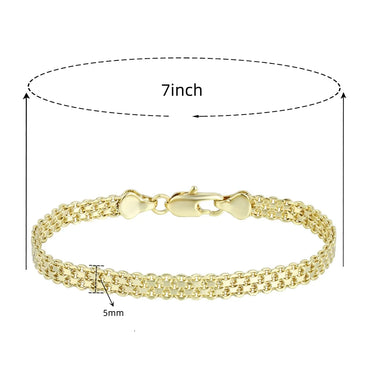 Wholesale Casual Classic Style Round Brass Inlay 18K Gold Plated Zircon Bracelets