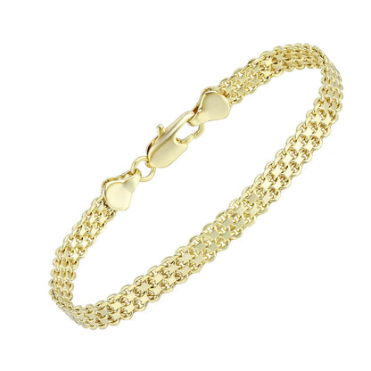 Wholesale Casual Classic Style Round Brass Inlay 18K Gold Plated Zircon Bracelets