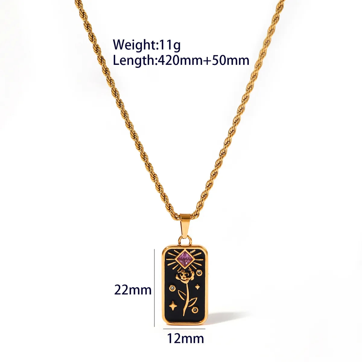 Wholesale Casual Cute Classic Style Heart Shape Butterfly Stainless Steel Plating 18k Gold Plated Pendant Necklace