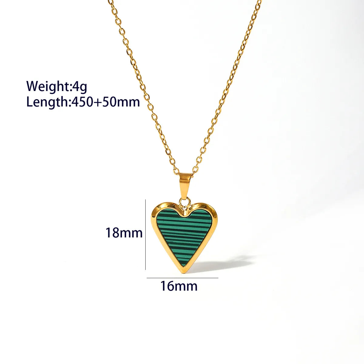 Wholesale Casual Cute Classic Style Heart Shape Butterfly Stainless Steel Plating 18k Gold Plated Pendant Necklace