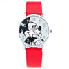 Wholesale Casual Digital Quartz Movement Round Electronic Watch For Middle School Students With Cartoon Style Alloy Case Imitation Leather Strap And Titanium Buckle
