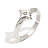 Wholesale Casual Geometric Design Electroplated Stainless Steel Fourpointed Star Ring For Women