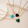 Wholesale Casual Geometric Electroplated Copper Heart Shape Pendant Necklace For Women