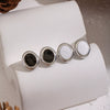 Wholesale Casual Geometric Oval Stainless Steel Earrings With Pvd Furnace Vacuum Real Gold Plating For Girls
