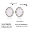 Wholesale Casual Geometric Oval Stainless Steel Earrings With Pvd Furnace Vacuum Real Gold Plating For Girls