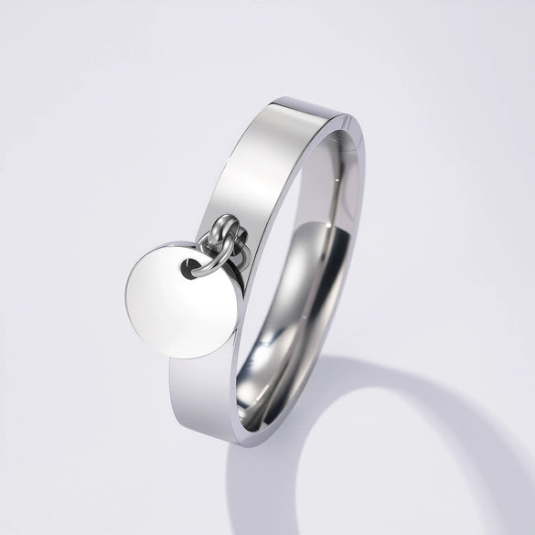 Wholesale Casual Geometric Stainless Steel Titanium Steel Electroplated Ring For Women And Unisex