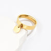 Wholesale Casual Geometric Stainless Steel Titanium Steel Electroplated Ring For Women And Unisex