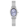 Wholesale Casual Oval Quartz Watch For Female Alloy Case And Strap Mineral Reinforced Glass Mirror Spiral Crown Horseshoe Buckle