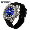 Wholesale Casual Quartz Watch With Transparent Shell Round Dial Acrylic Mirror Abs Case And Silicone Strap